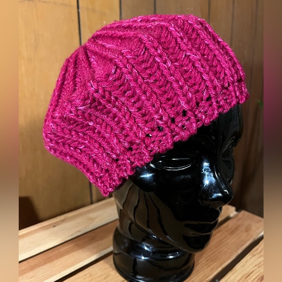 Pink Violet Cable-Knit Tam - Picture 10 of 14